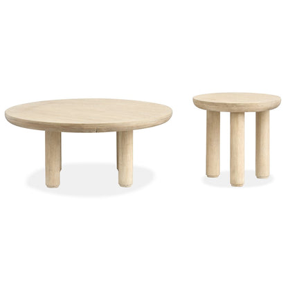 Sunset Cove Sanibel Brown Nesting Cocktail Table With Casters