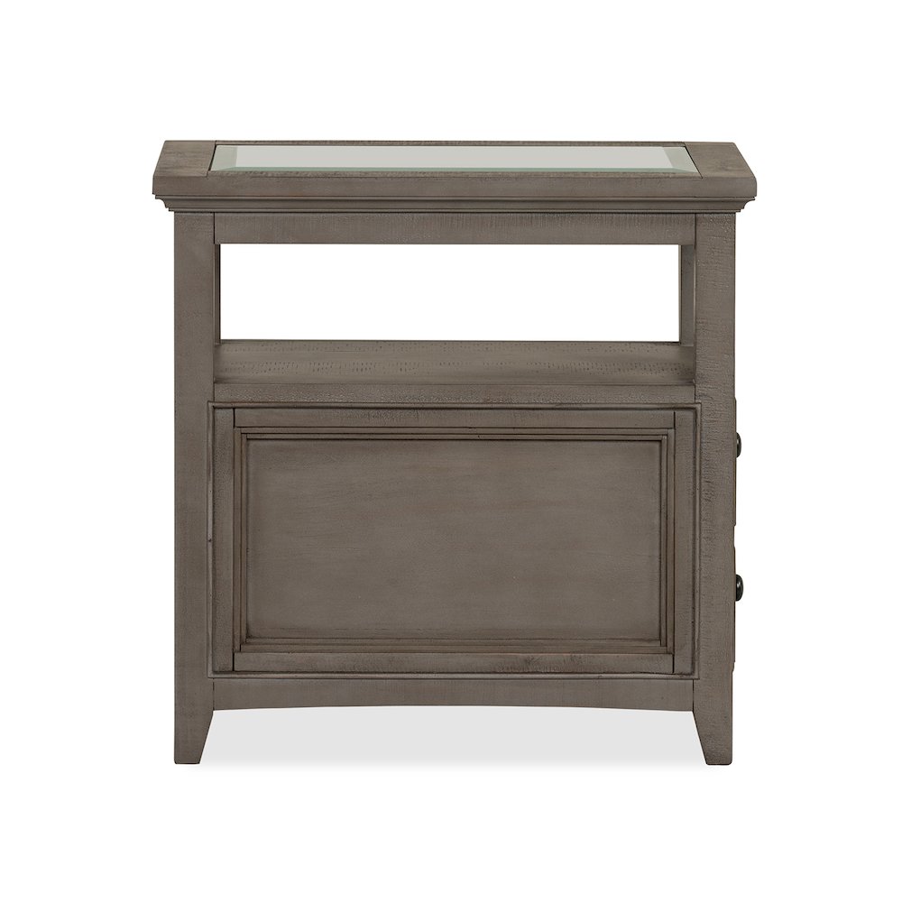 Paxton Place Dovetail Grey Chairside End Table
