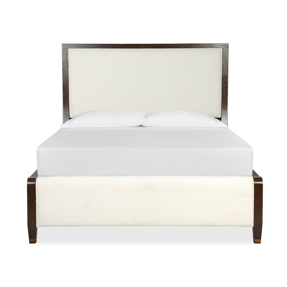 Rowan Espresso Queen Upholstered Panel Bed