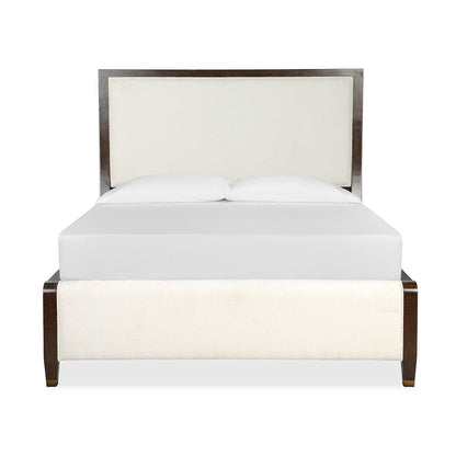 Rowan Espresso Queen Upholstered Panel Bed