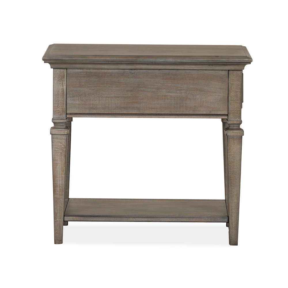 Lancaster Dovetail Grey Rectangular End Table
