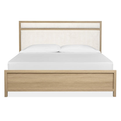 Merrifield Sandstone Beige Queen Upholstered Panel Bed