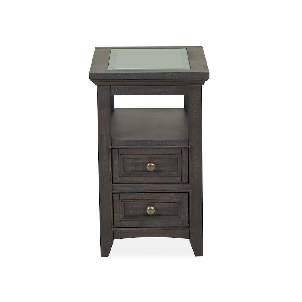Westley Falls Graphite Chairside End Table