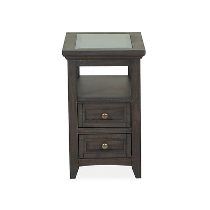 Westley Falls Graphite Chairside End Table