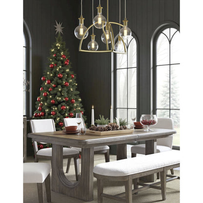 Westbourne Dark Umber Extendable Trestle Dining Table