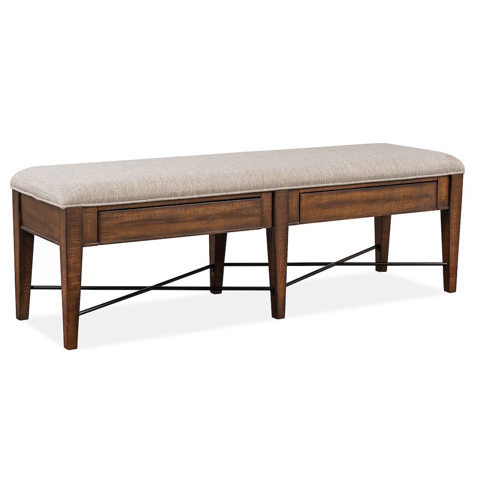 Bay Creek Toasted Nutmeg Upholstered Bench