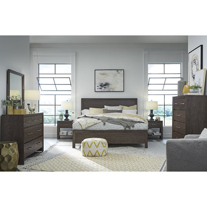 Llewellyn Columbian Walnut King Panel Bed