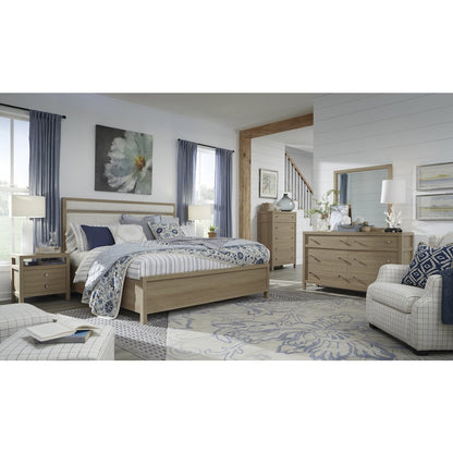Merrifield Sandstone Beige King Upholstered Panel Bed