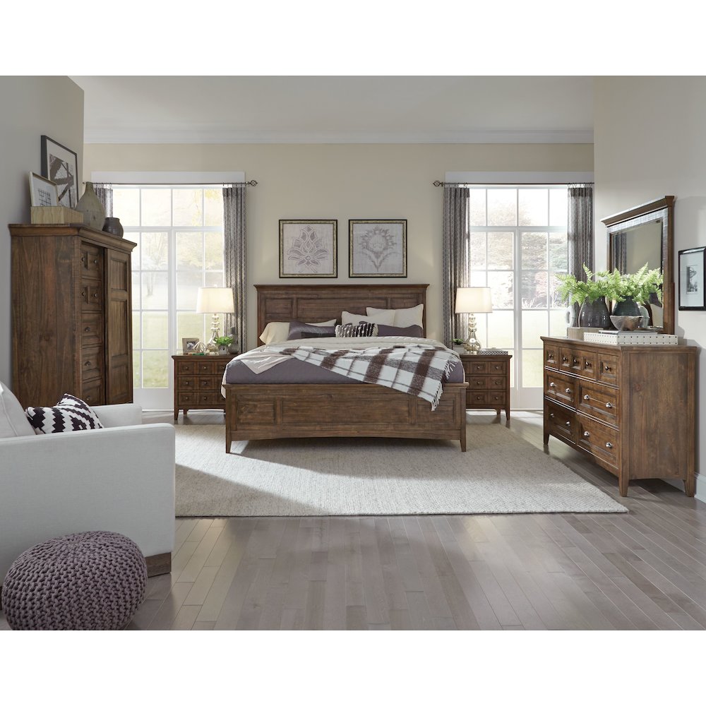 Bay Creek Toasted Nutmeg Queen Panel Storage Bed