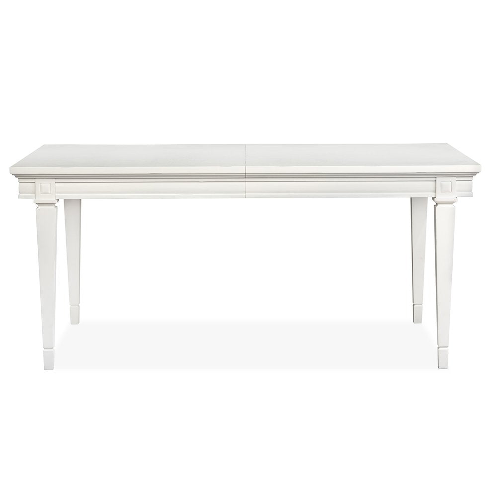 Willowbrook Egg Shell White Extendable Rectangular Dining Table