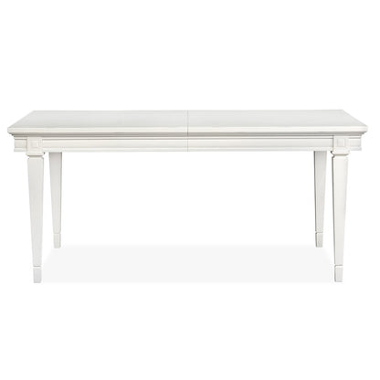 Willowbrook Egg Shell White Extendable Rectangular Dining Table