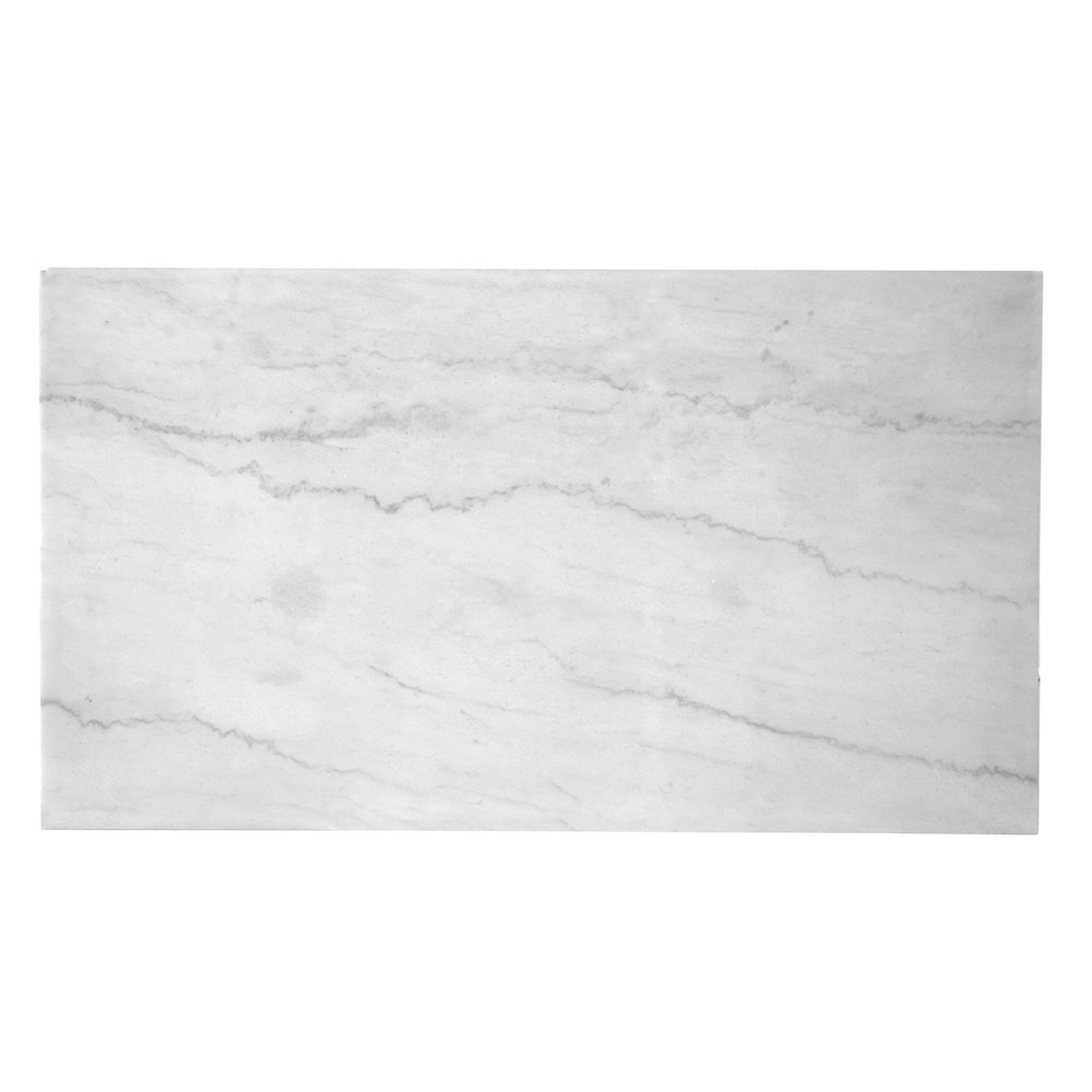 Esme White Marble And Brushed Nickel Rectangular Cocktail Table