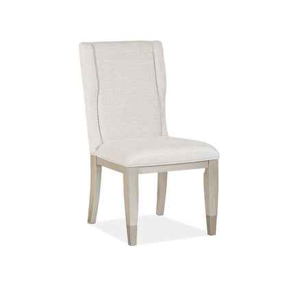 Lenox Acadia White Upholstered Host Chair Two Pack