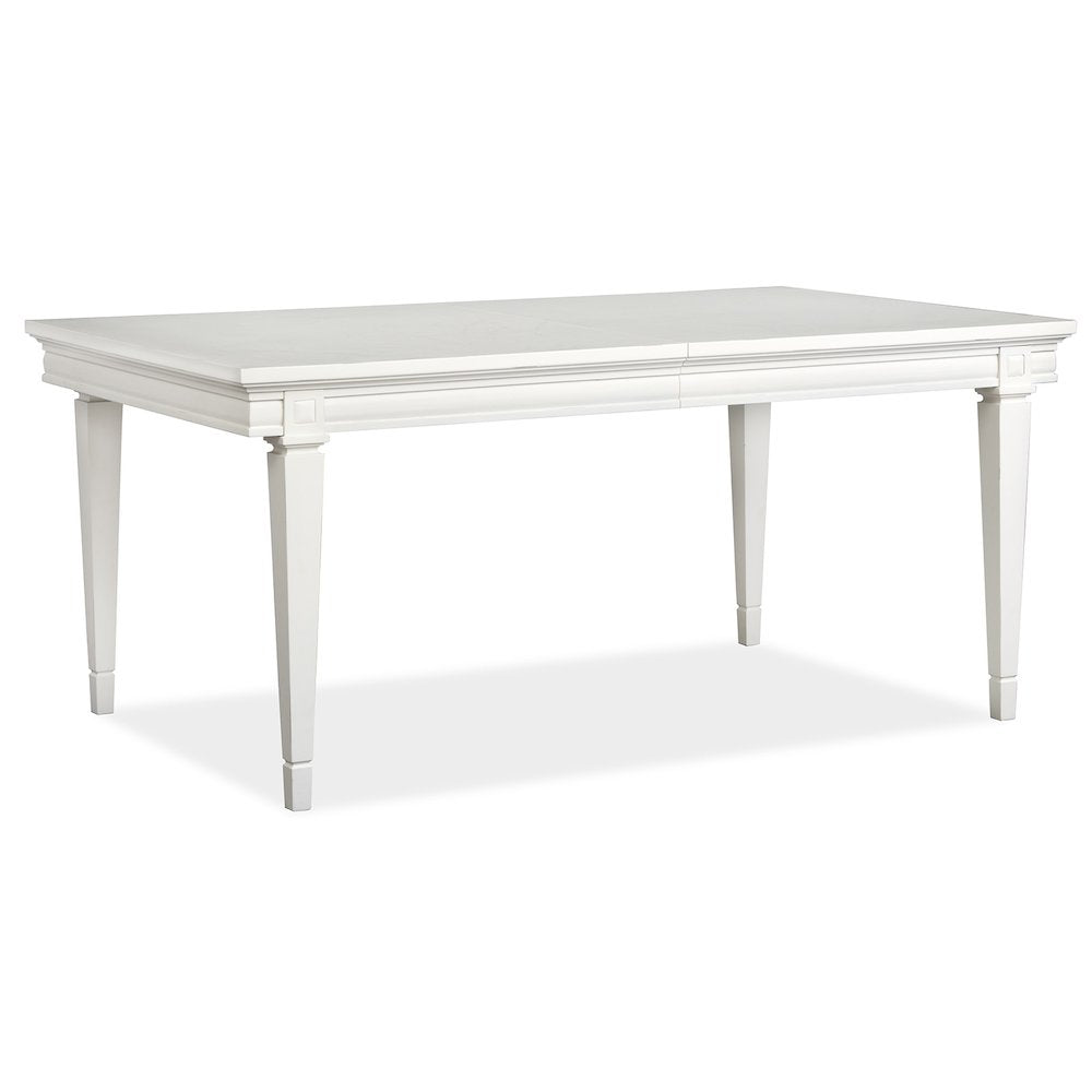 Willowbrook Egg Shell White Extendable Rectangular Dining Table