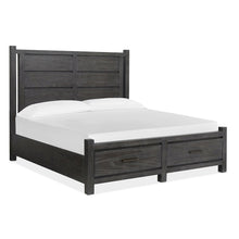 Plum Creek Ravenwood Black Queen Panel Storage Bed