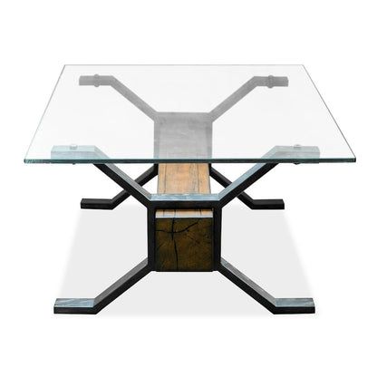 Sawyer Toasted Nutmeg And Smoked Iron Rectangular Cocktail Table