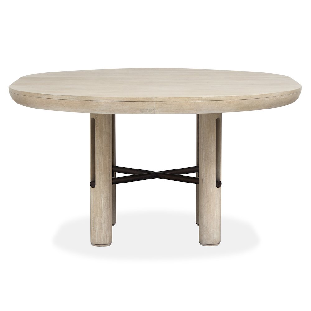 Sunset Cove Sanibel Brown Extendable Round Dining Table