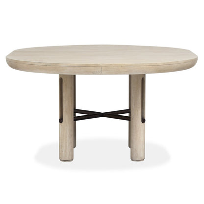 Sunset Cove Sanibel Brown Extendable Round Dining Table