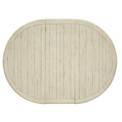 Newport Alabaster Extendable Round Dining Table