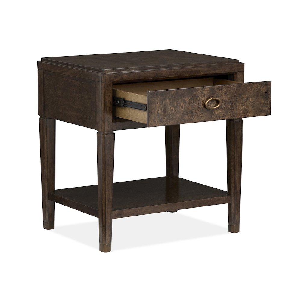 Rowan Espresso Open Nightstand