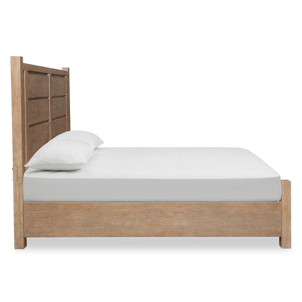 Plum Creek Sierra Brown Queen Panel Storage Bed