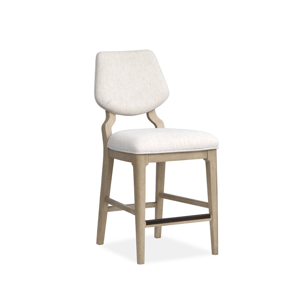 Sunset Cove Sanibel Brown Upholstered Counter Chair Two Pack