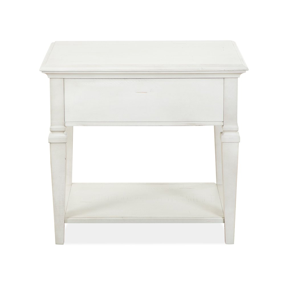 Newport Alabaster Rectangular End Table
