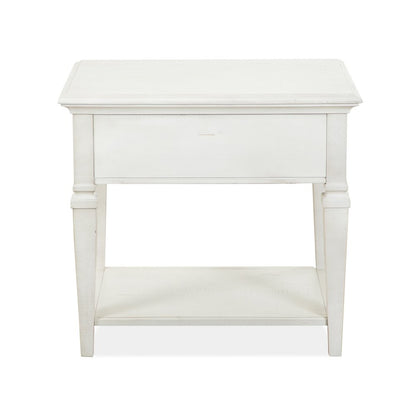 Newport Alabaster Rectangular End Table