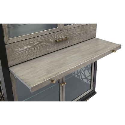 Ryker Nocturn Black And Coventry Grey Display Cabinet