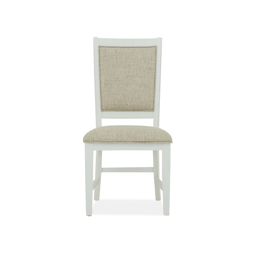Heron Cove Chalk White And Dovetail Grey Upholstered Side Chair Two Pack