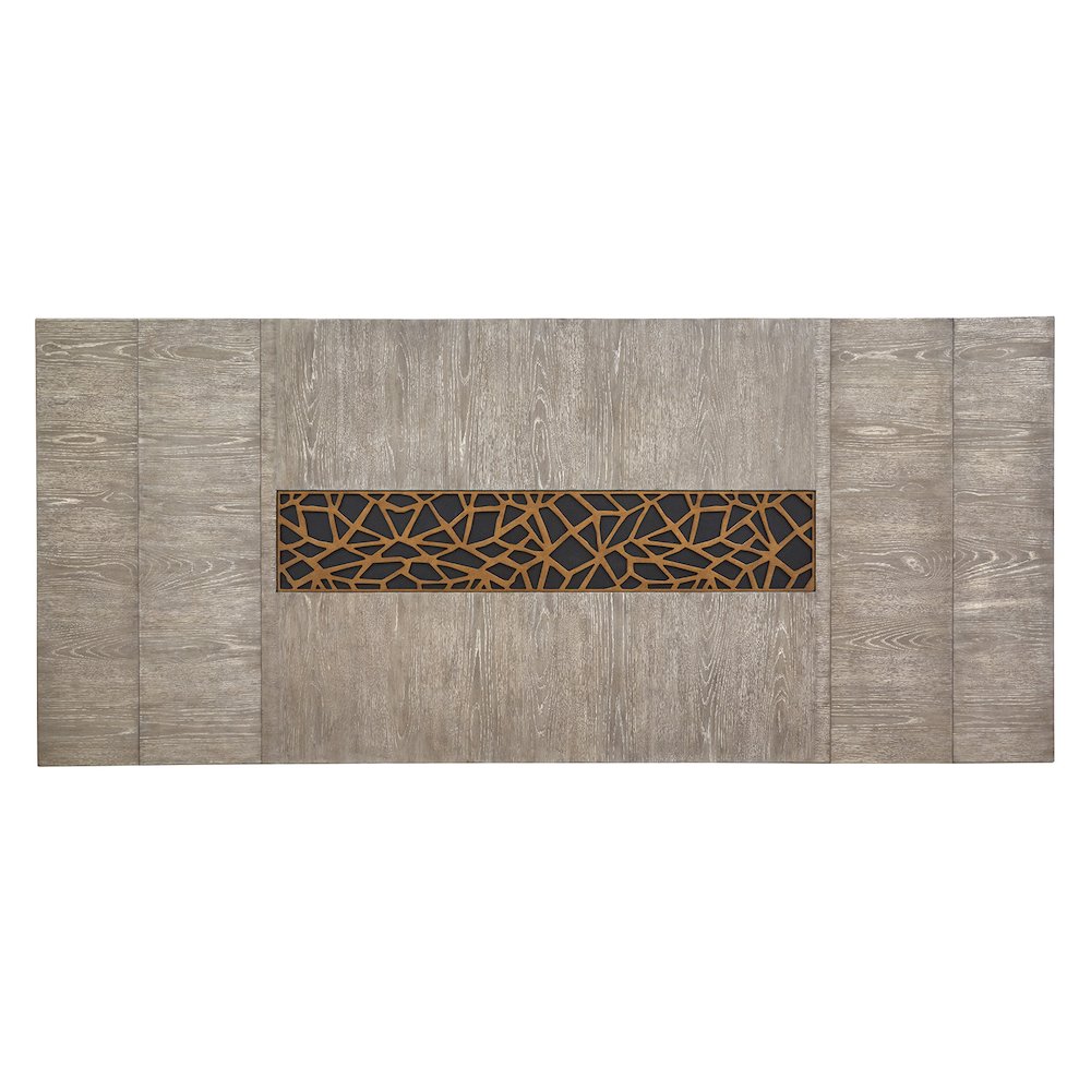 Ryker Nocturn Black And Coventry Grey Rectangular Dining Table