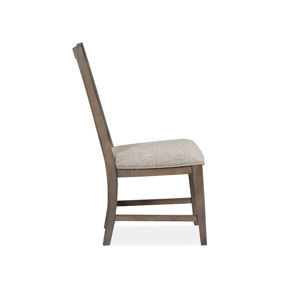 Paxton Place Dovetail Grey Upholstered Side Chair Two Pack