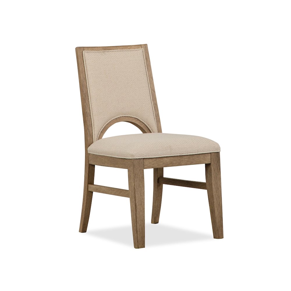 Tristan Swiss Coffee Upholstered Side Chair Two Pack
