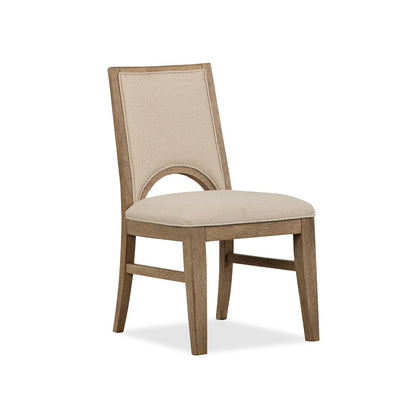Tristan Swiss Coffee Upholstered Side Chair Two Pack