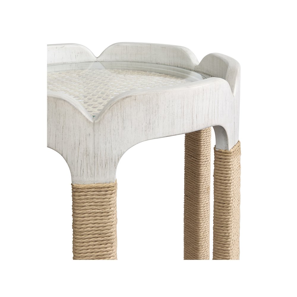 Sunset Cove Moonlight Pearl Drum Table
