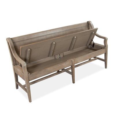 Paxton Place Dovetail Grey Bench
