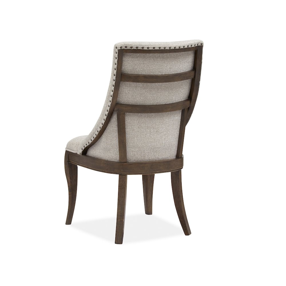 Roxbury Manor Homestead Brown Upholstered Arm Chair Two Pack