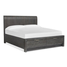 Kinsley Black Heron California King Panel Storage Bed
