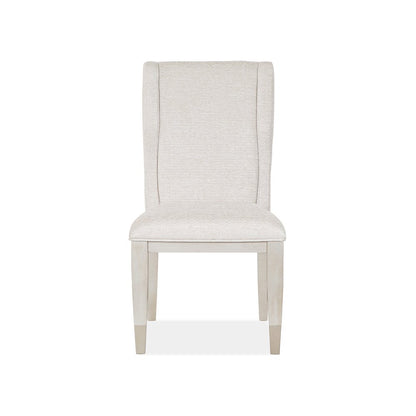 Lenox Acadia White Upholstered Host Chair Two Pack
