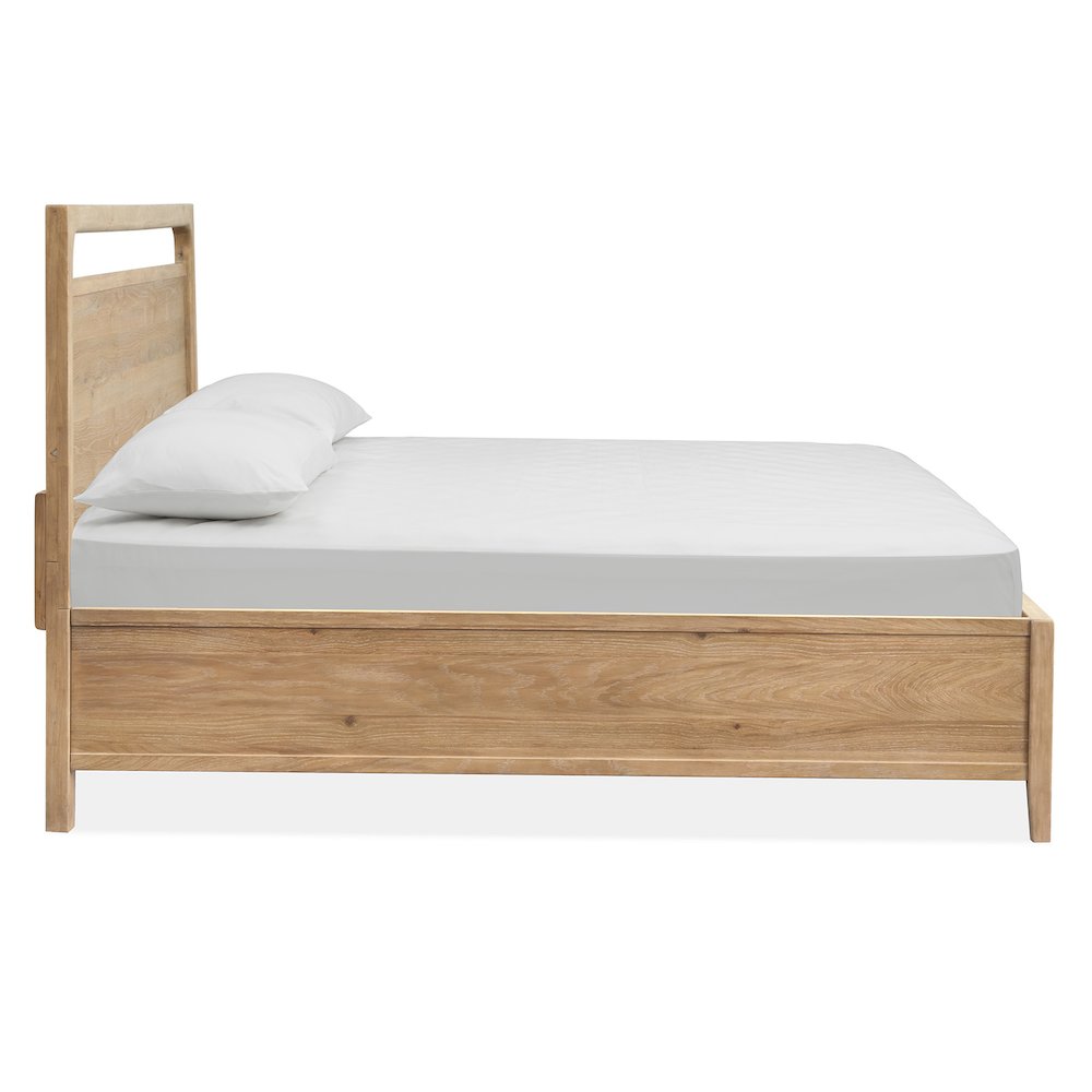 Somerset Butternut Queen Panel Bed