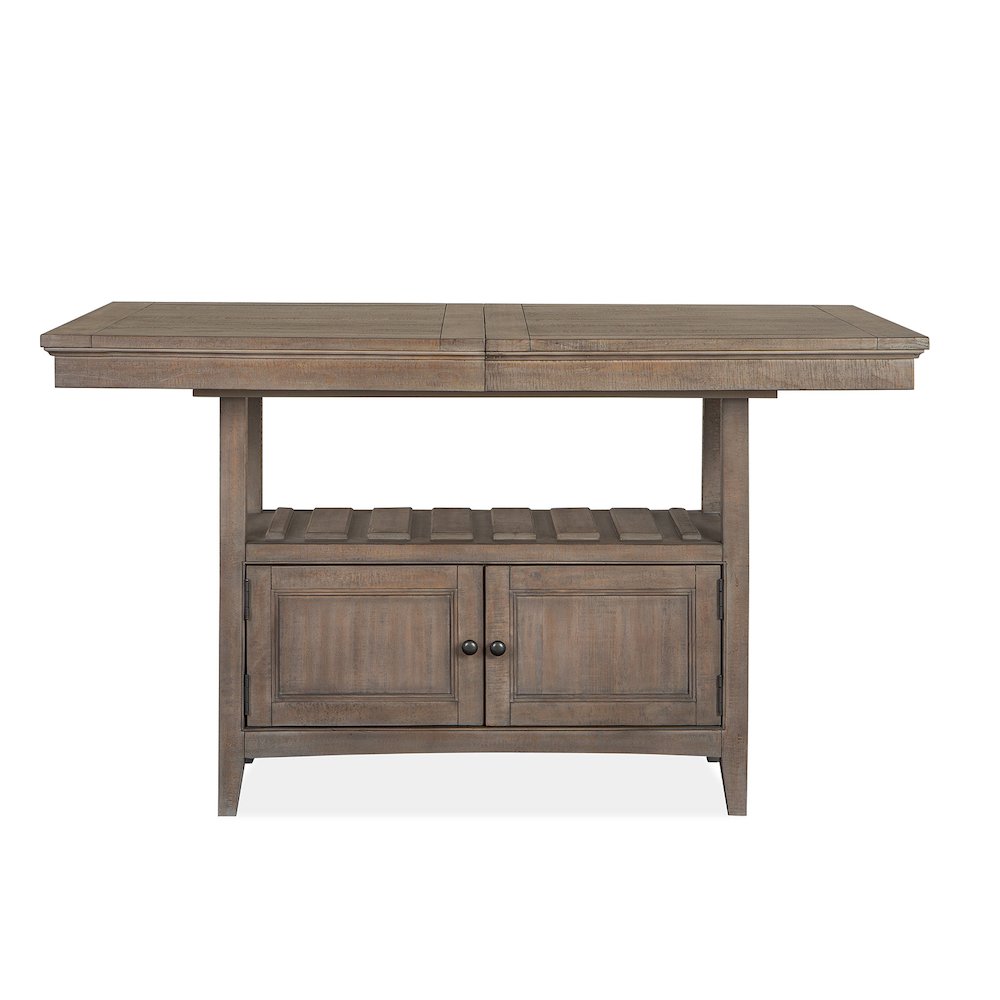 Paxton Place Dovetail Grey Extendable Counter Height Dining Table