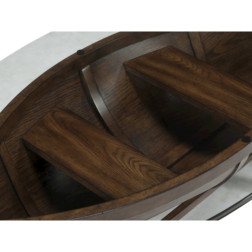 Beaufort Dark Oak Oval Cocktail Table