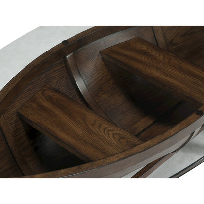 Beaufort Dark Oak Oval Cocktail Table