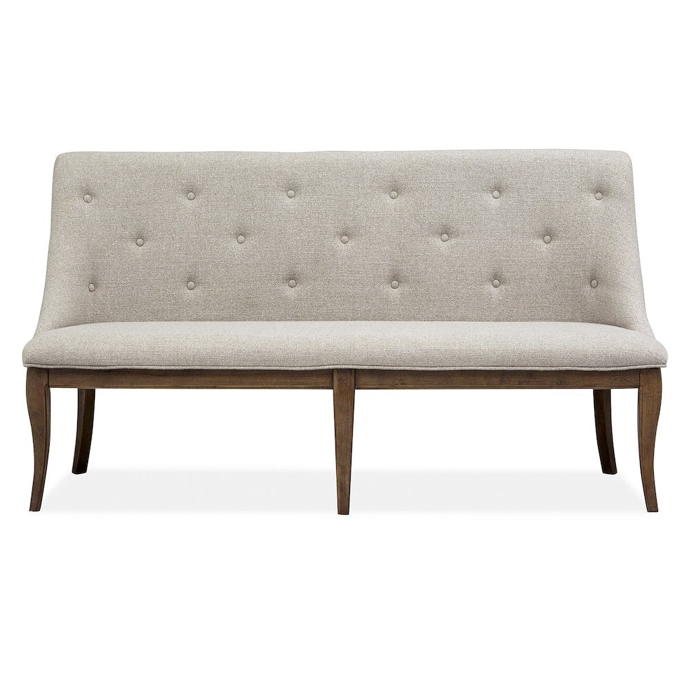 Roxbury Manor Homestead Brown Upholstered Bench