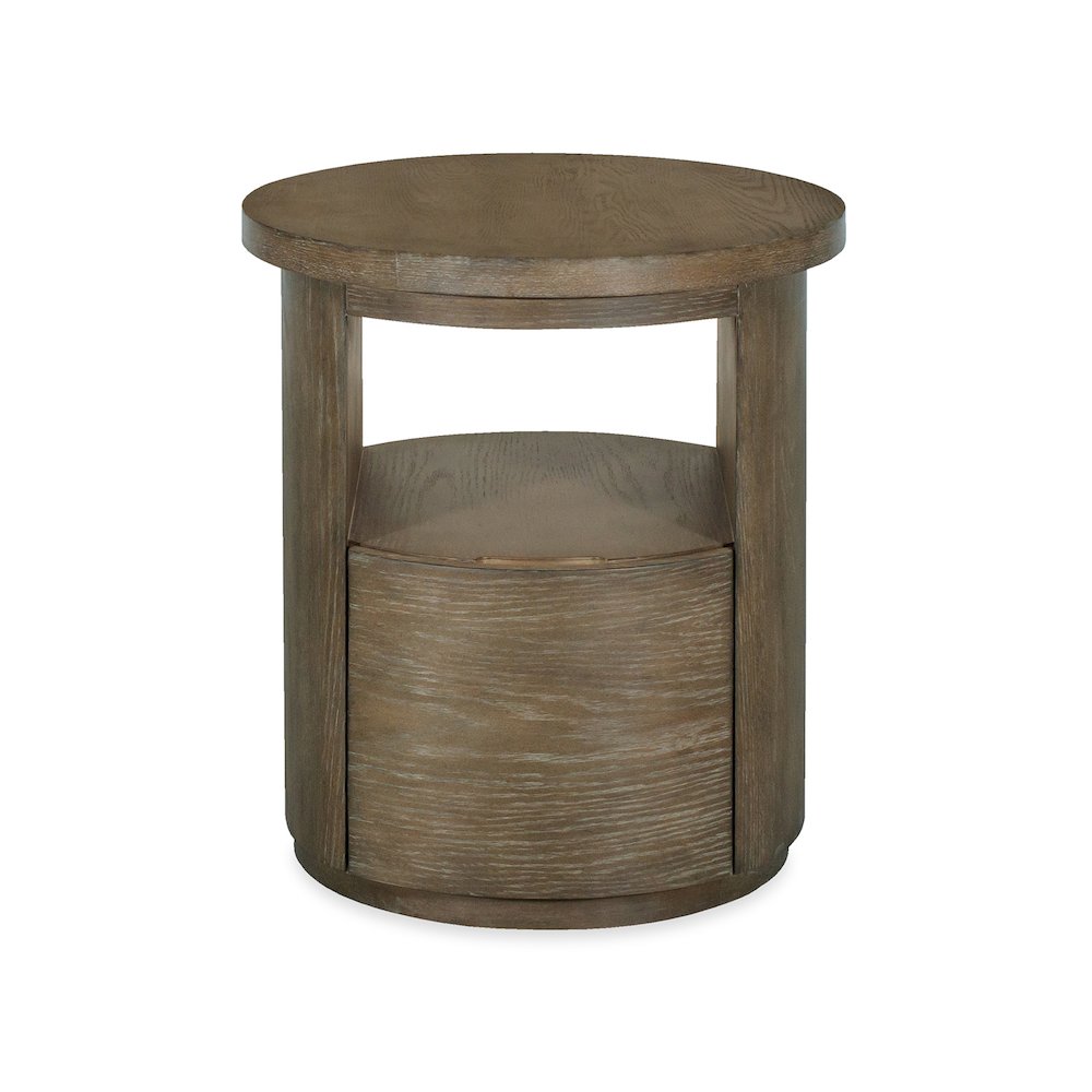 Bosley Lt. Brown Porpoise Round End Table
