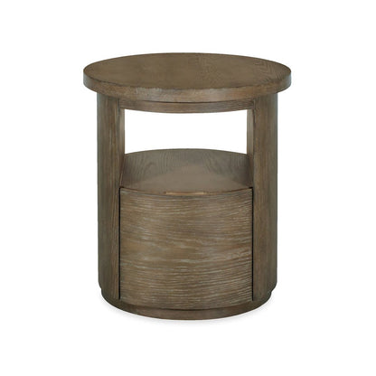 Bosley Lt. Brown Porpoise Round End Table