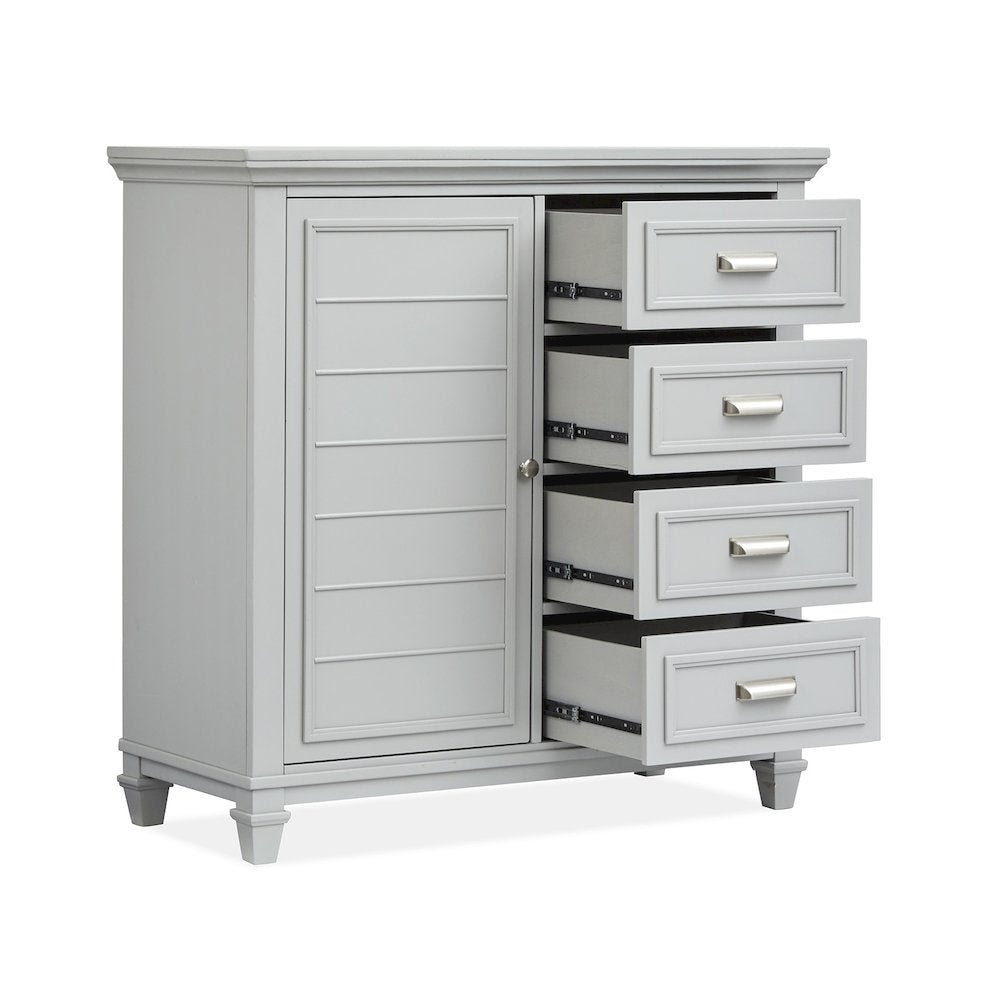 Charleston Harbor Gray Grey Door Chest