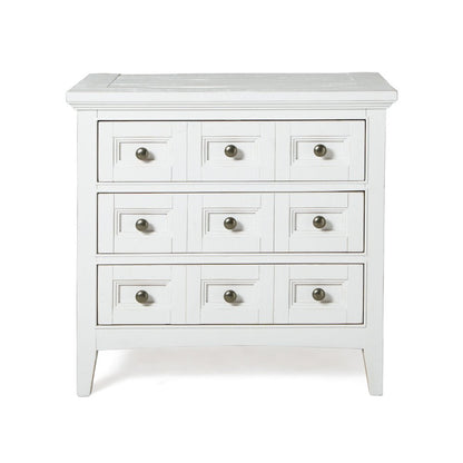 Heron Cove Chalk White And Dovetail Grey Drawer Nightstand