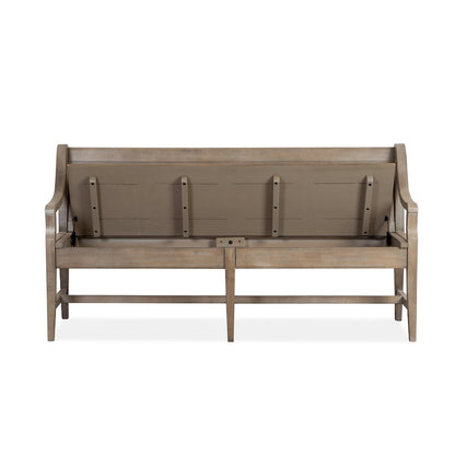 Paxton Place Dovetail Grey Bench