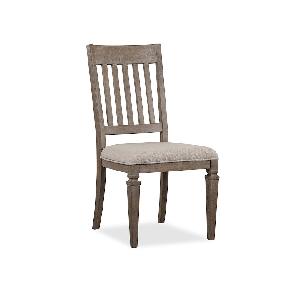 Lancaster Dovetail Grey Upholstered Side Chair Two Pack